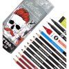 Набор для скетчинга CRETACOLOR Tattoo 14 предметов, мет.упаковка CR40083