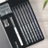 Набор для графики и эскизов CRETACOLOR Monolith Box Graphite 11 предметов, мет.пенал CR20430