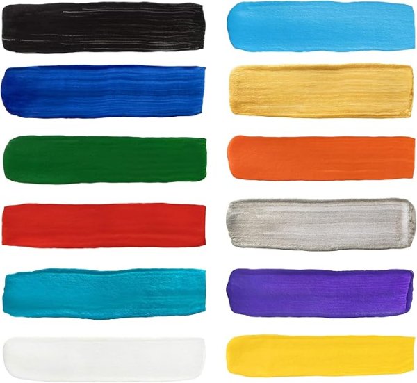 Набор акриловых красок по ткани DECOLA 12 шт х 20 мл, картон NP-4141216