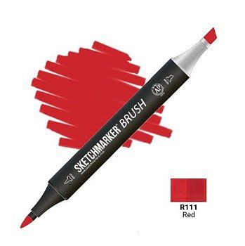 Маркер SKETCHMARKER Brush двухсторонний на спирт.основе R111 Красный MPSMB-R111