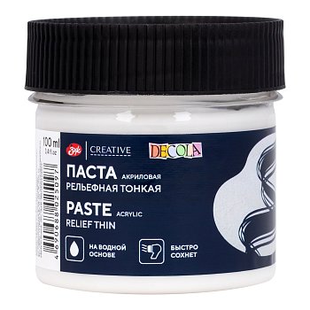 Паста акриловая рельефная DECOLA 100 мл тонкая NP-5827975
