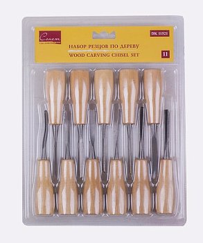 Набор резцов по дереву СОНЕТ 11 шт, в блистере NP-DK11521