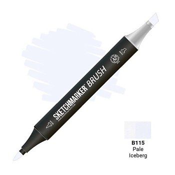 Маркер SKETCHMARKER Brush двухсторонний на спирт.основе B115 Бледный айсберг MPSMB-B115