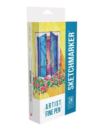 Набор капиллярных ручек SKETCHMARKER Artist fine pen Basic 1 24 цв MPAFP-24BAS1