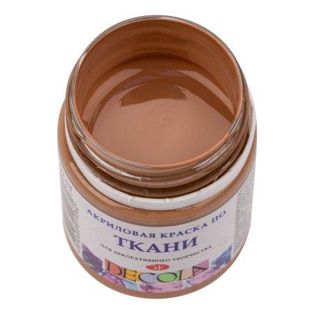Краска акриловая по ткани DECOLA банка 50 мл, 434 Кофейная NP-4128434