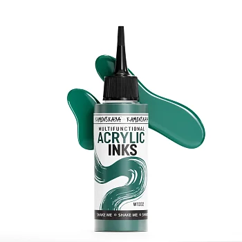 Чернила акриловые Kamenskaya Ink 100 мл W1332 Изумрудный K-00-00000846