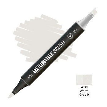 Маркер SKETCHMARKER Brush двухсторонний на спирт.основе WG9 Теплый серый 9 MPSMB-WG9 Маркер SKETCHMARKER Brush двухсторонний на спирт.основе WG9 Теплый серый 9 MPSMB-WG9