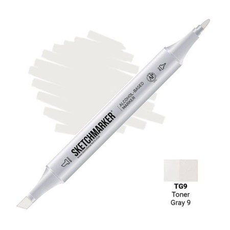 Маркер SKETCHMARKER двухсторонний на спирт.основе TG9 Тонированный серый 9 MPSM-TG9