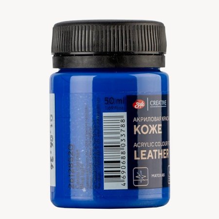 Краска акриловая по коже DECOLA банка 50 мл, 520 Синяя светлая NP-26128520