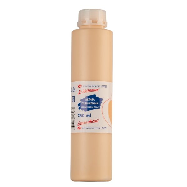 Краска акриловая Я-ХУДОЖНИК! глянцевая, банка 780 мл, 235 Телесная NP-229145235