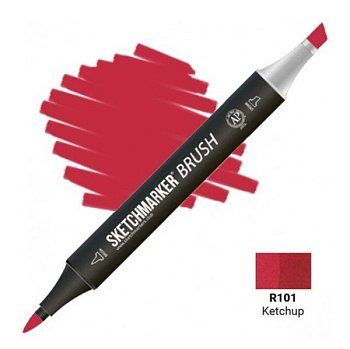 Маркер SKETCHMARKER Brush двухсторонний на спирт.основе R101 Кетчуп MPSMB-R101 Маркер SKETCHMARKER Brush двухсторонний на спирт.основе R101 Кетчуп MPSMB-R101