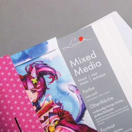 Блок бумаги для смешанных техник LUMA Mixed Media 300 г/м2 A4 25 л LU002001