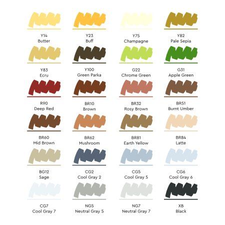 Набор маркеров SKETCHMARKER Architecture Set 24 шт Архитектура + сумка органайзер MPSM-24ARCH