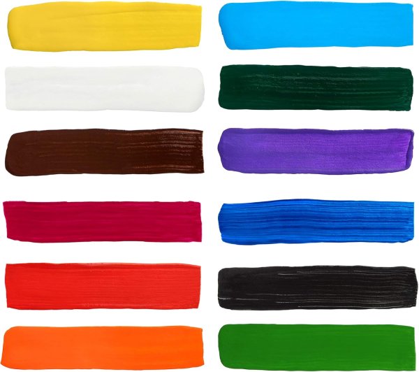 Набор акриловых красок по стеклу/керамике DECOLA 12 шт х 20 мл, картон NP-4041114