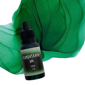 Чернила спиртовые (алкогольные) Kamenskaya Ink серия A 15 мл 29 Зелень K-00-00000390