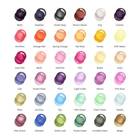 Набор акварельных маркеров SKETCHMARKER Aqua Colored Dreams 36 цв MPSMA-36CLDR