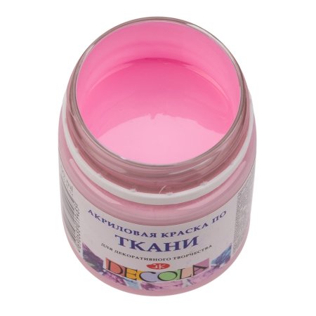 Краска акриловая по ткани DECOLA банка 50 мл, 370 Сакура NP-4128370