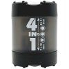 Точилка KUM 4-in-1 K4 Black, 4 отверстия, пластиковая, контейнер с крышками, черная KUM-1028371