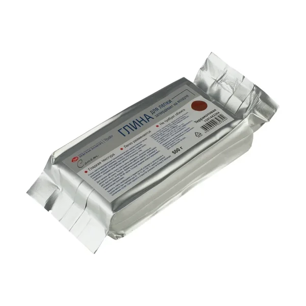 Глина для лепки СОНЕТ cамозатвердевающая 500 г, терракотовая NP-1591442264