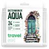 Набор акварельных маркеров SKETCHMARKER Aqua Travel Set 24 цв MPSMA-24TRAV