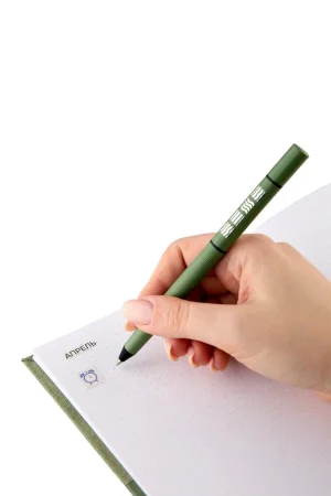 Блокнот для записей Стихия Bullet Journal 100 г/м2, 14 x 20 см, 80 л, жесткая обложка, оливковый MPST04045