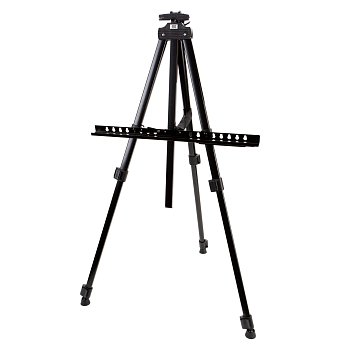 Мольберт-тренога СОНЕТ металлический (алюминий) 46 x 33 x 54 см, с нижней штангой, с сумкой (чехлом) NP-DK15301