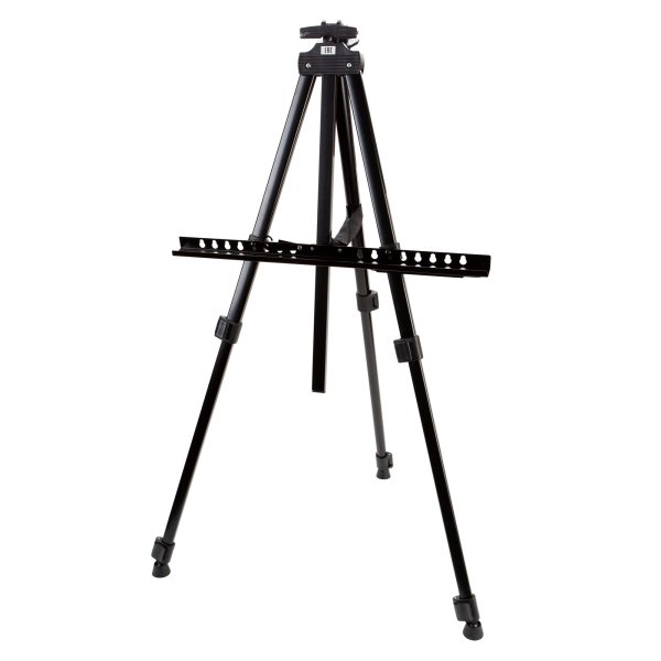 Мольберт-тренога СОНЕТ металлический (алюминий) 46 x 33 x 54 см, с нижней штангой, с сумкой (чехлом) NP-DK15301