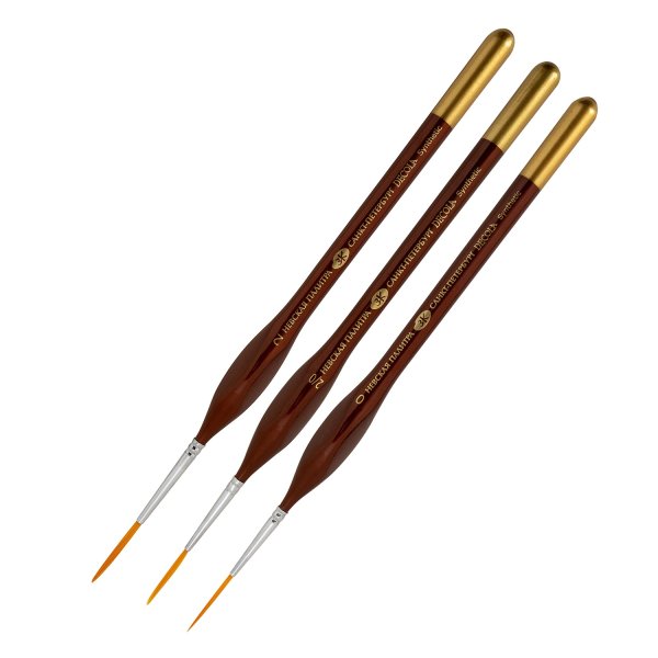 Кисть синтетика DECOLA лайнер треугольная короткая ручка №2 NP-237191/2