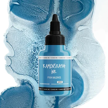Чернила спиртовые (алкогольные) Kamenskaya Ink расслаивающиеся 40 мл P-104 Мальдивы K-00-00000487