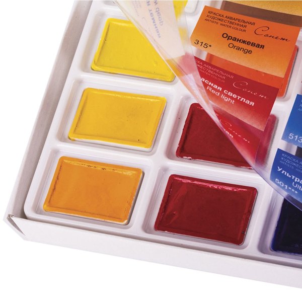 Набор акварели СОНЕТ 24 шт x 2.5 мл, картон NP-3541139