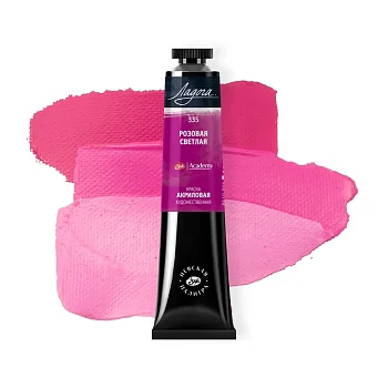 Краска акриловая ЛАДОГА 46 мл, 335 Розовая светлая NP-2204335