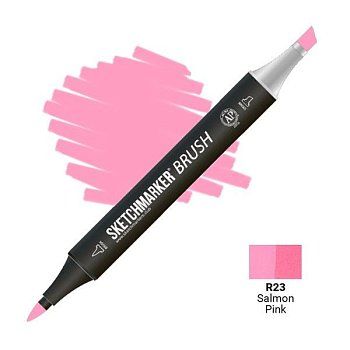 Маркер SKETCHMARKER Brush двухсторонний на спирт.основе R23 Розовый лососевый MPSMB-R23