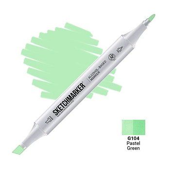 Маркер SKETCHMARKER двухсторонний на спирт.основе G104 Пастельный зелёный MPSM-G104