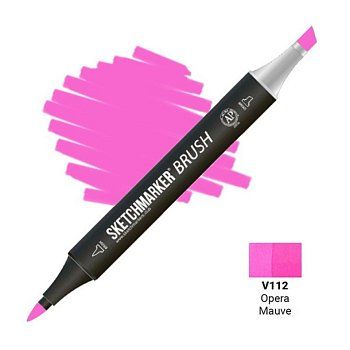 Маркер SKETCHMARKER Brush двухсторонний на спирт.основе V112 Красно-фиолетовый MPSMB-V112 Маркер SKETCHMARKER Brush двухсторонний на спирт.основе V112 Красно-фиолетовый MPSMB-V112