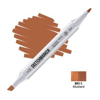 Маркер SKETCHMARKER двухсторонний на спирт.основе BR11 Горчица MPSM-BR11