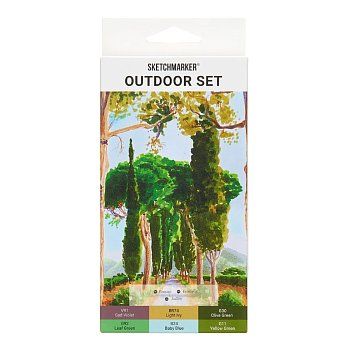 Набор маркеров SKETCHMARKER Outdoor 6 шт + коробка MPSM-6OUTD