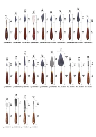 Мастихин СОНЕТ деревянная ручка 11.1 см, лезвие металл 10 x 3.5 см, №25 (1028) NP-DK29088