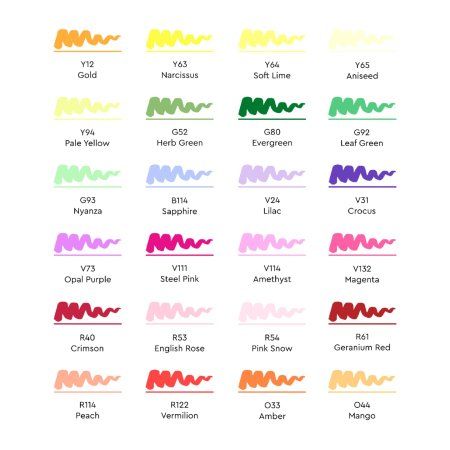 Набор маркеров SKETCHMARKER Brush Flowers Set 24 шт Цветы + сумка органайзер MPSMB-24FLOW