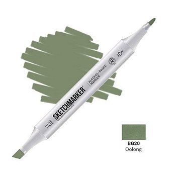 Маркер SKETCHMARKER двухсторонний на спирт.основе BG20 Улун MPSM-BG20 Маркер SKETCHMARKER двухсторонний на спирт.основе BG20 Улун MPSM-BG20