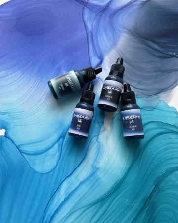 Набор для рисования спиртовыми (алкогольными) чернилами Kamenskaya Ink №11, 4 x 15 мл K-00-00000580