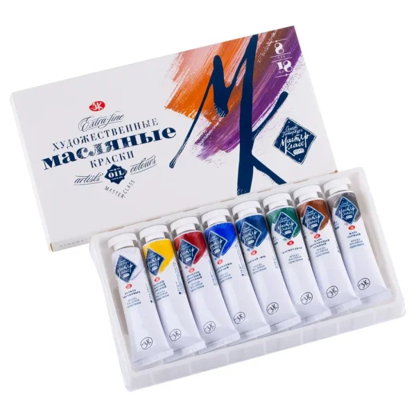 Набор масляных красок МАСТЕР-КЛАСС 8 шт х 18 мл, картон NP-1141082