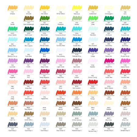 Набор маркеров SKETCHMARKER Basic 3 96 шт пластик.бокс MPSM-96SET3