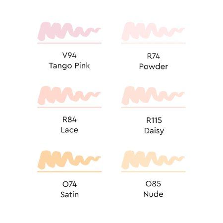 Набор маркеров SKETCHMARKER Brush Skin 2 6 шт MPSMB-6SKIN2