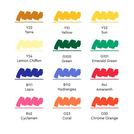 Набор маркеров SKETCHMARKER Basic 5 12 шт + сумка органайзер MPSM-12BAS5