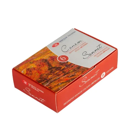 Набор гуаши СОНЕТ металлик 6 шт x 20 мл, картон NP-3641401