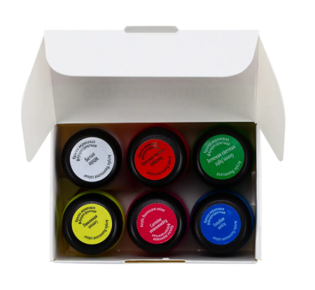 Набор акриловых красок DECOLA флуоресцентные 6 шт х 20 мл, картон NP-4341100