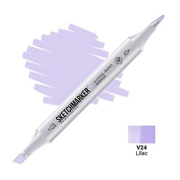 Маркер SKETCHMARKER двухсторонний на спирт.основе V24 Сиреневый MPSM-V24