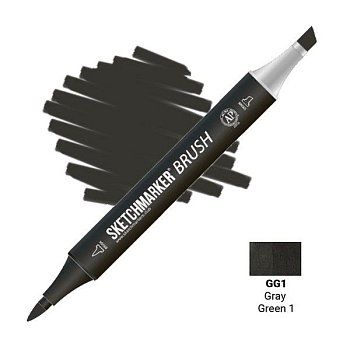 Маркер SKETCHMARKER Brush двухсторонний на спирт.основе GG1 Серо зеленый 1 MPSMB-GG1 Маркер SKETCHMARKER Brush двухсторонний на спирт.основе GG1 Серо зеленый 1 MPSMB-GG1