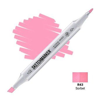 Маркер SKETCHMARKER двухсторонний на спирт.основе R43 Шербет MPSM-R43