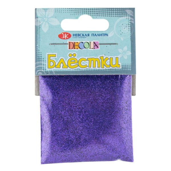 Блестки декоративные DECOLA размер 0.3 мм, 20 г, ультрамарин NP-W041-216-0,3